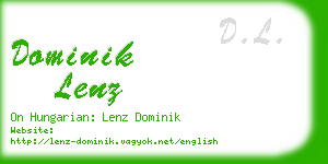 dominik lenz business card